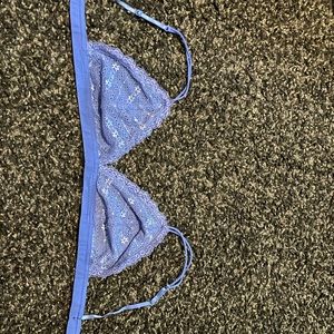 Blue bralette